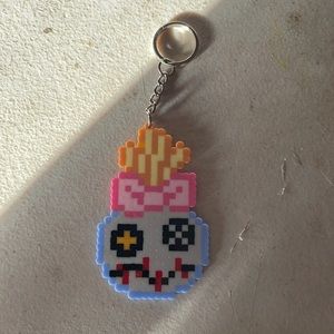 Perler bead keychain